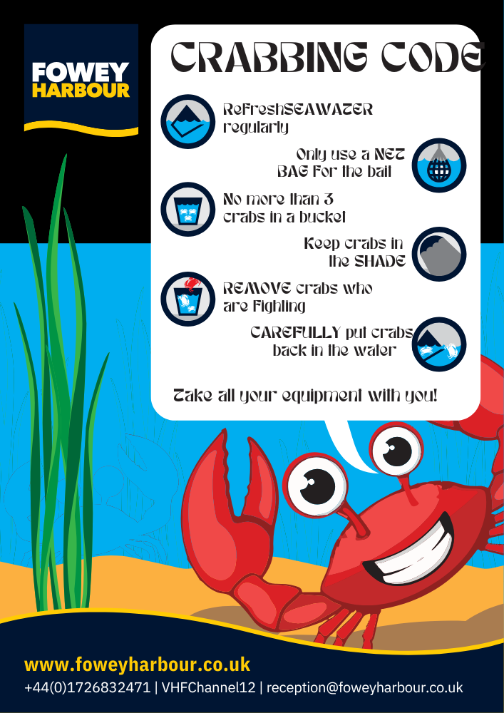 Crabbing Code at Fowey Harbour